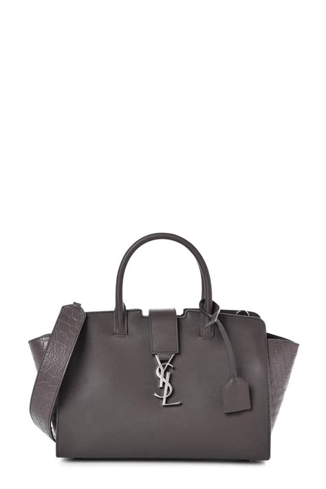 ysl baby downtown cabas with leather and crocodile embossed leather|Saint Laurent Earth Smooth Crocodile Embossed Calfskin Baby .